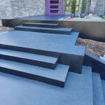 Custom Quartz Coating on Exterior Stairs