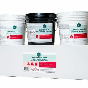 LabPox 40 100% Solids High Performance Epoxy UV Resistant Clear